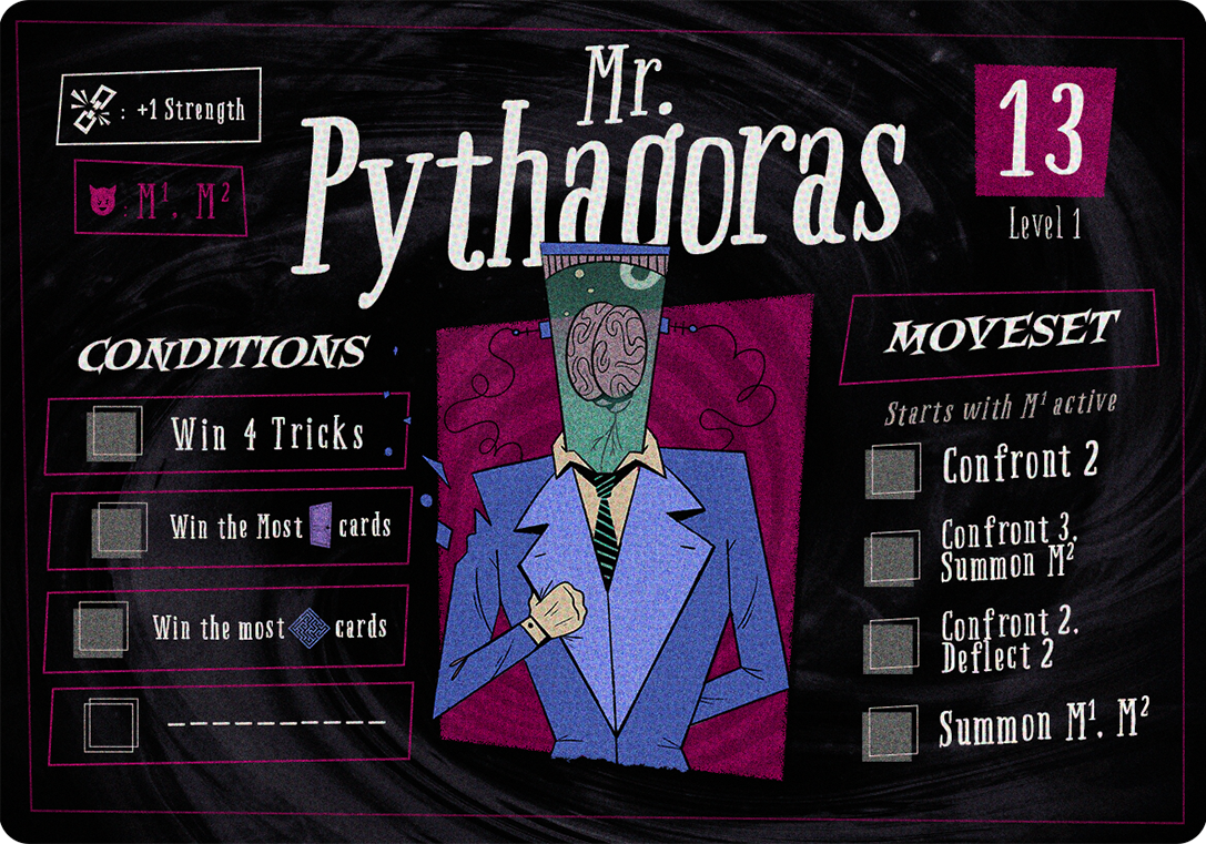 Mr. Pythagoras &mdash; Level 2 nightmare boss card.