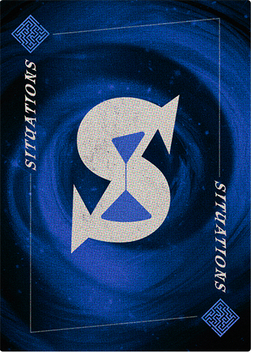 Situations tome card back.