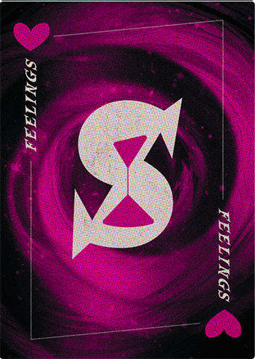Feelings tome card back.