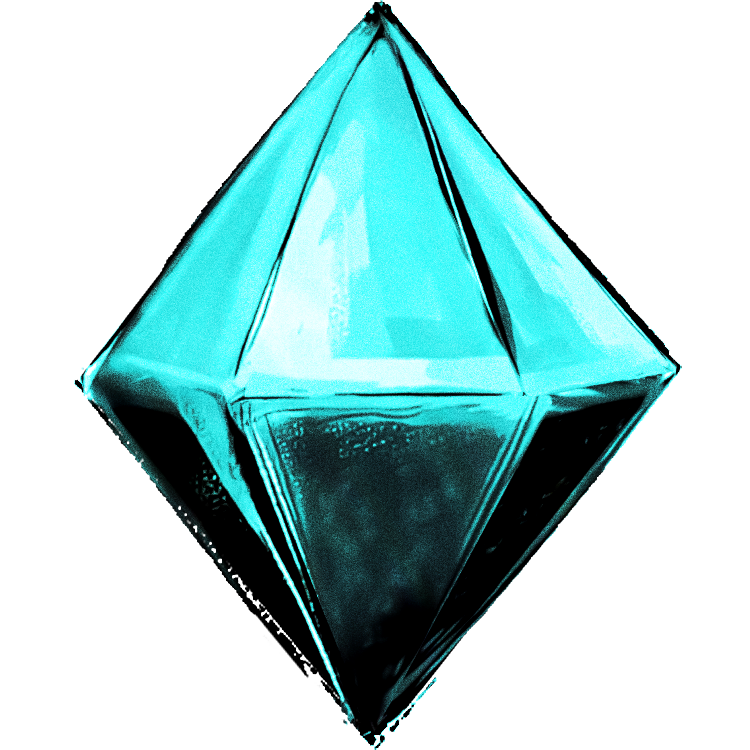 Teal treasure gem